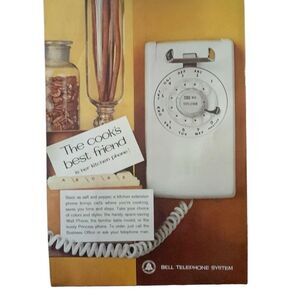 Vintage 1962 Bell Telephone System Cook’s Best Friend Ad Advertisement